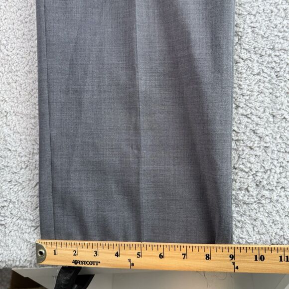 John Varvatos USA Pants‎ Mens 38 Gray Wool Blend Dress Slacks Unhemmed NWT - Picture 5 of 12